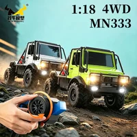 New 1:18 MN333 2.4G 4WD RC Pickup Truck Remote Control Off-Road Climbing Shortie Full Scale Toy Car for Kids Christmas Gifts