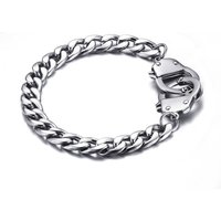 7.6mm Width 19/21/23cm Length Stainless Steel Men Women Bracelet Personalized Safety Buckle Rustless Hand Jewelry Drop Shipping