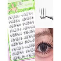 C Curl 7-11mm Eyelash Clusters Kpop Idol Girl DIY Eyelashes Extension U Shaped Lash Cluster Natural Long Fluffy False Lash