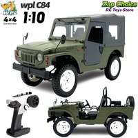 WPL C84 1/10 Scale Convertible 4WD 370 Motor Electric RC Off-Road Rock Climber 2.4G Remote Control Toy Gift for Boys & Adults