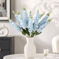 2/4Pcs Artificial Silk Flower Stem Hyacinth Fake Flower For Wedding Families Outdoor Parties Floral Decoration Table Decor