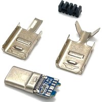 TYPE C USB 3.1 9Pin Male Plug Welding Connector Adapter with Housing Type-C Charging Plugs Data Cable Accessories Repair