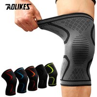AOLIKES 1PCS Fitness Laufen Radfahren Knie Unterstützung Hosenträger Elastische Nylon Sport Kompression Knie Pad Hülse Für Basketball