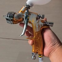 DEVIDISS GTE Pro TE20 Lite HVLP Spray Gun 1.3mm Nozzle - Perfect for All Automotive Paints, Professional Fine Finish EffectCar P