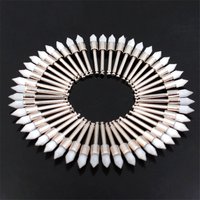 100PCS/Box Dental Polishing Brush Nylon Sharp Head Latch Teeth Polish Prophy Brushes For Contra Angle Machine Dentist Material