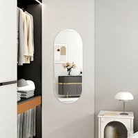 2D Acrylic Full-Length Mirror Wall-Mounted No Drilling Required for Bedrooms Porches Wardrobes Cosmetic Mirror with Sticky Back