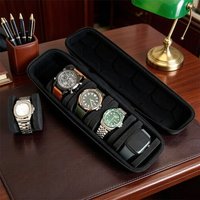 5 Slots Portable Travel Case for Watches,Featuring a Large-Capacity Hard Shell Design for Storing And Displaying Watches