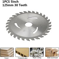 5" 125mm Circular Saw Blade Wood Cutting Disc 30 Teeth 20mm Bore Carbide Cutting Disc Woodworking Saw Blade Wheel Disc Tools