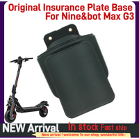 Rear Fender Insurance Plate Base for Ninebots MAX G3 Electric Scooter License Reflective Plate Plastic Replacement Parts