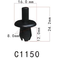 50/100/500x Fit VW,GM,Peugeot 16186729901C N0385491 N0385494 1618672999 N90112201 Bumper Fascia Retainer Clips