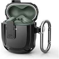 Luxury Case For Google Pixel Buds A Security lock Bluetooth Earphone Charging Box Cover For Google Pixel 2 With Hook Keychain