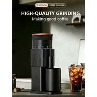 Coffee Grinder Electric Coffee Grinder Portable Coffee Bean Grinder USB Rechargeable Burr Mill Home Kitchen Christmas Gift