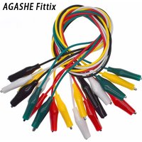 1Set / 10PCS Alligator Clips Electrical DIY Test Leads Alligator Double-ended Crocodile Clips Roach Clip Test Jumper Wire 28mm
