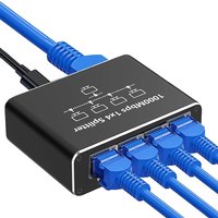 Gigabit Ethernet Switch Rj45 Splitter LAN Gigabit Extension Adapter 1000Mbps Network Connector For PC Laptop TV Box Router