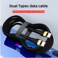 PD 120W Super Fast Charging For Samsung S24 USB C TO USB Type C Cable For iPhone 15 16 Pro Max Xiaomi 14 4.0 Quick Fast Charger