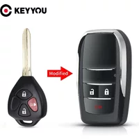 KEYYOU Modified Flip Key Shell Case For Toyota Reiz Camry Rav4 Yaris Corolla 4Runner Avlon