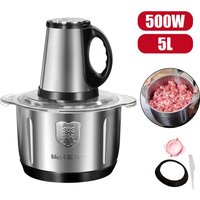 Stainless Steel Electric Chopper Meat Grinder 5L Mincer Vegetable Chopper Meat Slicer Machine Chopper Mincer Food Processor