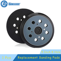 5 Inch 8 Holes Replacement Sanding Pads 1 Pcs Universal Hook and Loop Sander Pad Orbital Backing Plates for Ryobi 030157001018