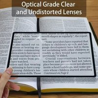 Full Page Large Sheet Magnifier Magnifying Glass Page Magnifying Lens Magnifying Glass Ultra-thin Reading Magnifier Reading Aid