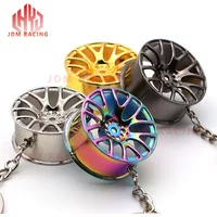 Hot Wheel Rim Keychain Key ring 3D Keychain Creative Accessories Auto Part Model Car Keyring Key Chain Gifts