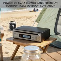 Hi-Fi Portable Bluetooth CD Player Home CD Ripper HiFi Audio CD Player Desktop CD Player With Bluetooth Input And Output