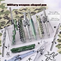 Creative Simulation Arms Design Black Writing Pen 98K Sniper Neutral Pens Student PUBG Light Gun Pen Fighter Jet ICBM Stationery