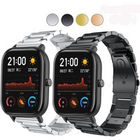 20mm Edelstahl Armband Für Amazfit Bip S Lite Smart Uhr Armband Für Amazfit Bip U Pro/COLMI P8/P8 Plus/P28 Plus Armband