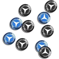 14mm Car Key Emblem Stickers Accessories For Mercedes Benz AMG E S C A B Class GLE GLS CLS GLC CLA GLA GLK GLB W205 W206 W221
