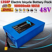 Batterie de remplacement au lithium 13S8P 48V 100Ah 2000W avec BMS 50A intégré pour scooter électrique Citycoco, usage quotidien.