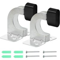 1Set Garden Hose Holder Portable Galvanized Metal Hose Hanger Wall Mount Storage Organizer for Outdoor Use Wall Mount Shelf