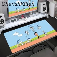 Anime Snoopy Mouse Mat Cute Cartoon Peanuts Game Dog Mousepad Non-slip Rubber Desk Large Size Mouse Pad for Laptop Desktop Gift