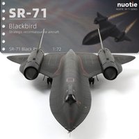 NUOTIE 1/72 SR-71A Blackbird 17.9 inches High-Altitude Recon Aircraft 17974 Military Diecast Metal Plane Model for Collection &