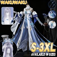【Versandbereit】Anastasya Snezhnaya Cosplay-Kostüm, Spiel Genshin Impact, Größe S-3XL, WakuWaku The Tsaritsa Cryo Archon, Plus Size.