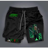 ONE PIECE Anime Joint Sports Shorts 2026 Summer New Men's and Women's Y2K Quick Drying Breathable 2-in-1 Double Layer Shorts
