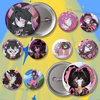 F-Freak C-Circus ColumbinaS 22mm,32mm,42mm,58mm,75mm Round Badge Brooch for Various Clothing Backpacks Jewelry Accessories Gift