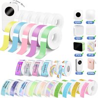 1Roll For Q30 D30 D32 D35 Adhesive Label Maker Paper for Marklife P12 P15 P11 L12 DELI Q2 Name Sticker Ticket Tag Note