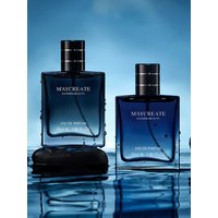 55ml Menโs Eau De Cologne โ Youthful Blue & Mature Black Fragrances with Oriental Woody Notes Long-Lasting Fresh Daily Scent