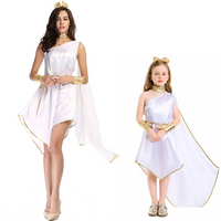 Child Adult Goddess Cosplay Dress Girl Women Ancient Greek Goddess Costume Halloween Kid Purim Roman Princesses Fancy Dress