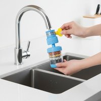 360 Degree Rotatable Faucet Water Filter Universal Interface Anti Splash Water Purifier For Kitchen Bathroom Faucet Mini Tap