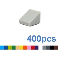 400pcs DIY Building Blocks Figure Smooth Bevel Bricks 1x1 Educational Creative Toys for Children Size Compatible With 54200