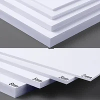 Panneau en mousse PVC blanc/noir/bleu 30x20cm, 2/5 pièces, pour bricolage, matériaux de modèle de construction, matériel de fabrication de modèles faits à la main, planche plate en plastique