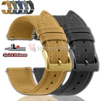 Quick Release Canvas Watch Strap for Seiko 20mm 22mm Nylon Band for Men Women Replacement Watchbands for Smartwatch Aaccessories