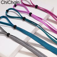 Einstellbare Elastische Brillen Seil Kette Einstellbare Gesichtsbedeckung Für Frauen Retro Brillen Anti-verloren Kabel Halter Neck Strap