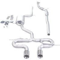 Suitable for Volkswagen Scirocco 2.0T, 1.4T without Cat exhaust pipe + Catback with valve exhaust system
