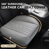 PU Leather Car Seat Cover Full Surround Bottom Car Seat Cushion Breathable Durable Seat Pad Mat Universal Auto Seat Cover