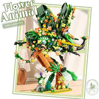 MOC Ideas Series Flower Animals Model Building Block Set parrot Chameleon Beetle Model Bricks DIY Home Decor Kids Toys