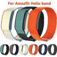 Nylon loop Band for Amazfit Helio Strap Original Nylon Wristband Sport Adjustable Band for Amazfit Helio smartwatch band