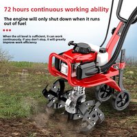 Premium Micro Tiller Household Small Rotary Tiller Ditching Agricultural Machinery Soil Loosening Multi-functional Artifact Weed