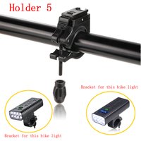 1PC Bike Light Bracket Mount Bike Lamp Support Bicycle Light Holder Bike Accessories 360 Rotation Cycling Bike Flashlight Rack