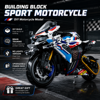 1:8 Building Blocks Motorcycle Super Motorcycle Model Kit DIY Technology Racing Car Children's Toy Gift for Adults and Children